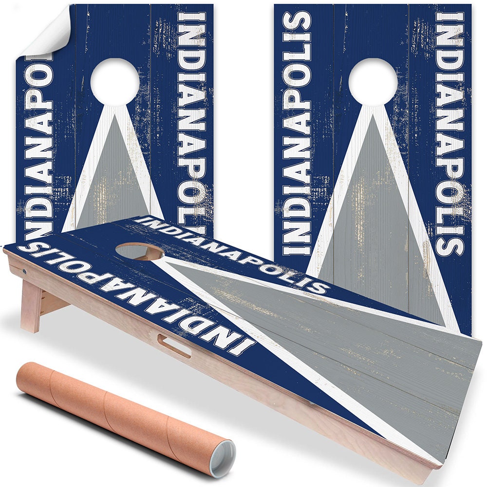 Indianapolis Football - Cornhole Board Wrap - Set of 2