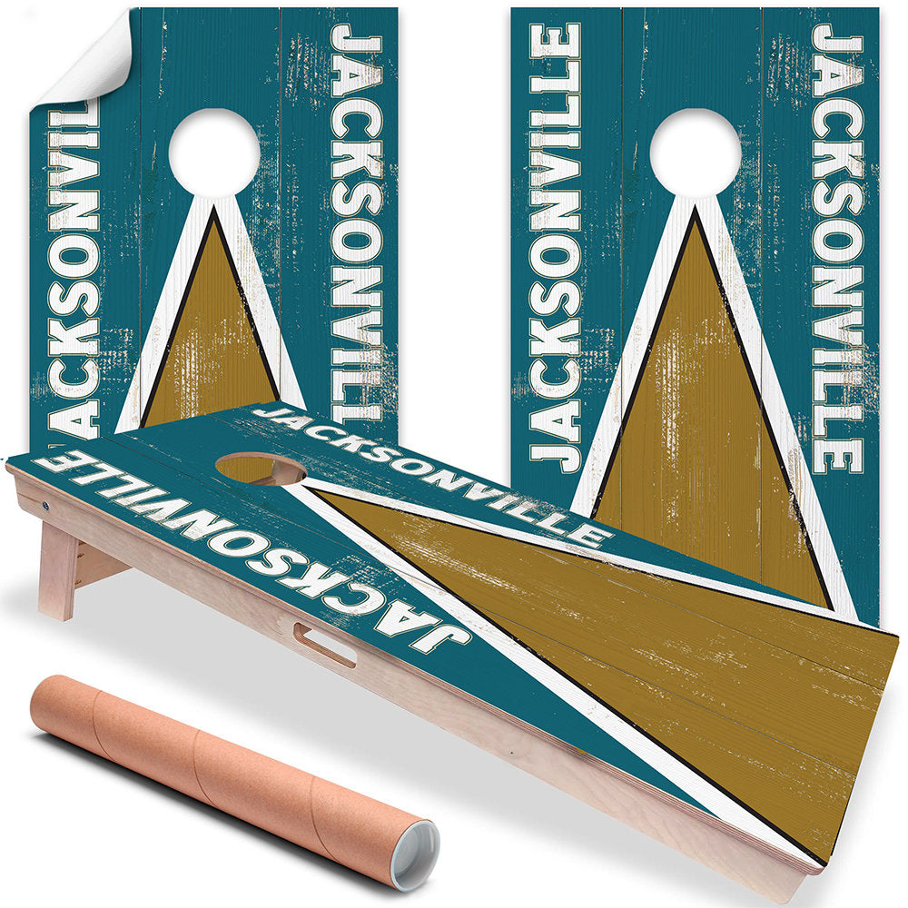 Jacksonville Football - Cornhole Board Wrap - Set of 2