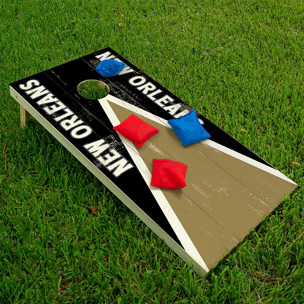 New Orleans Football - Cornhole Board Wrap - Set of 2