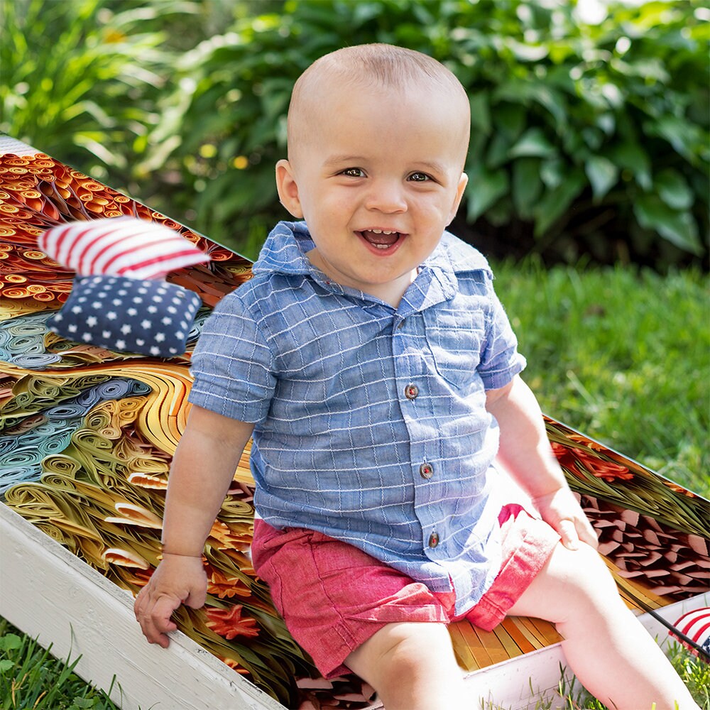 Country Roads - Cornhole Board Wrap - Set of 2