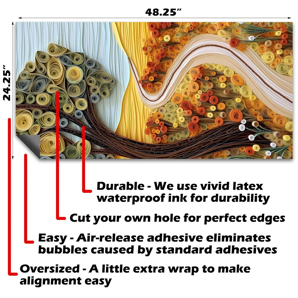 Country Roads - Cornhole Board Wrap - Set of 2