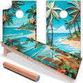 Beach Dreams - Cornhole Board Wrap - Set of 2