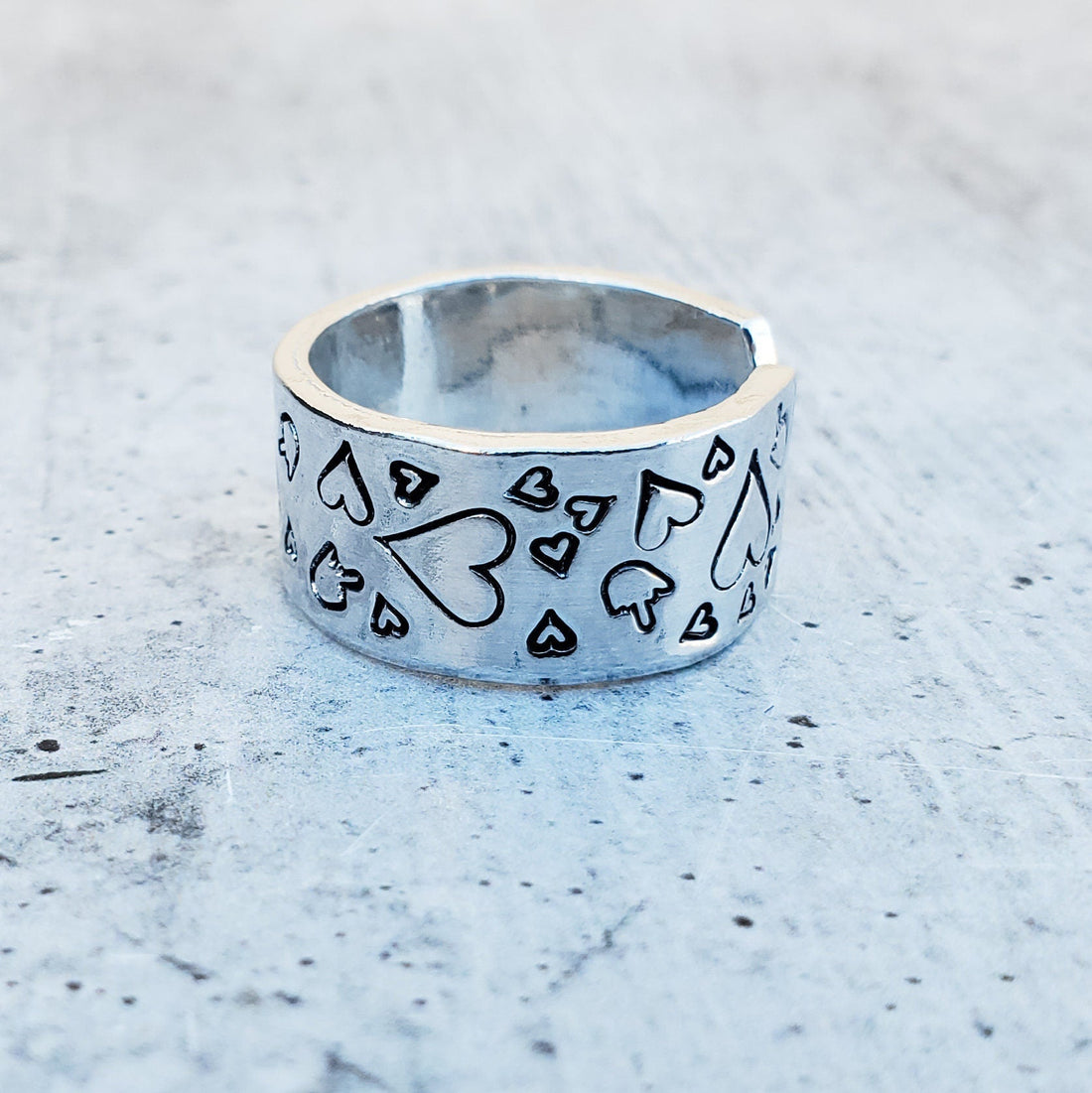 Middle Finger Heart Valentine's Day Ring - F Off Ring for Galentine's Day