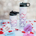 Matching Name Heart Ombre Water Bottle