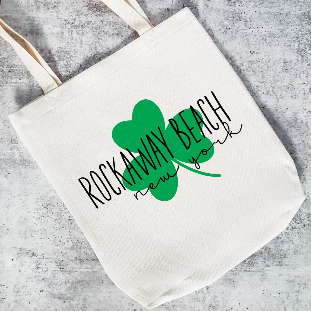Custom St. Patrick's Day Shamrock Tote Bag