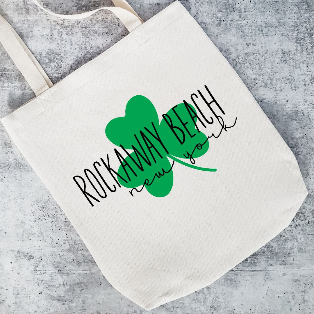Custom St. Patrick's Day Shamrock Tote Bag