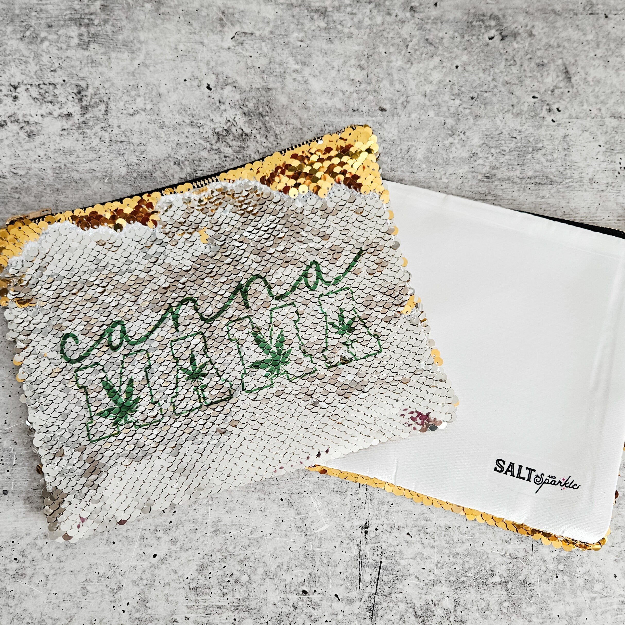 Cannamama 420 Sequin Cosmetic Case