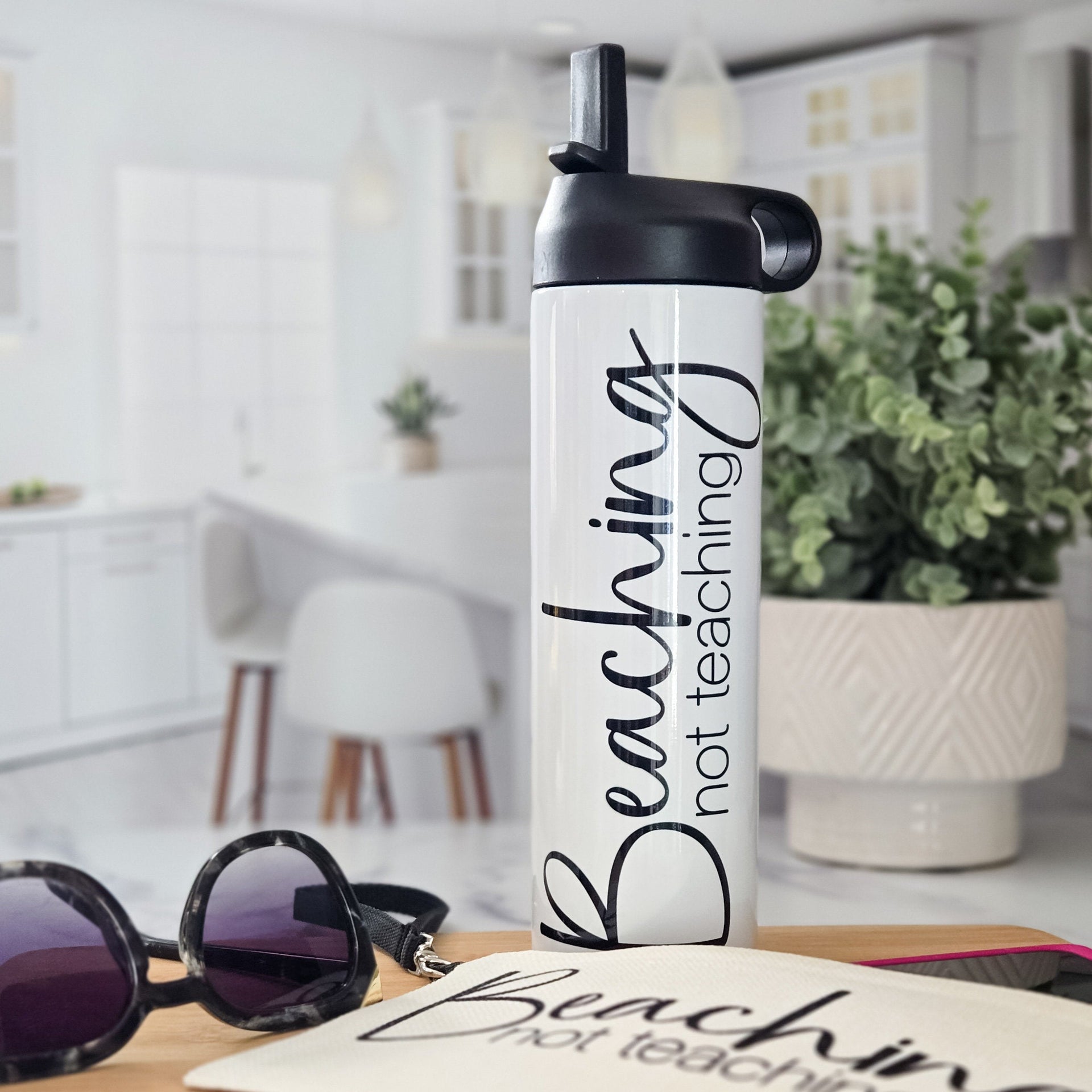 Beaching Not Teaching Water Bottle for Teacher