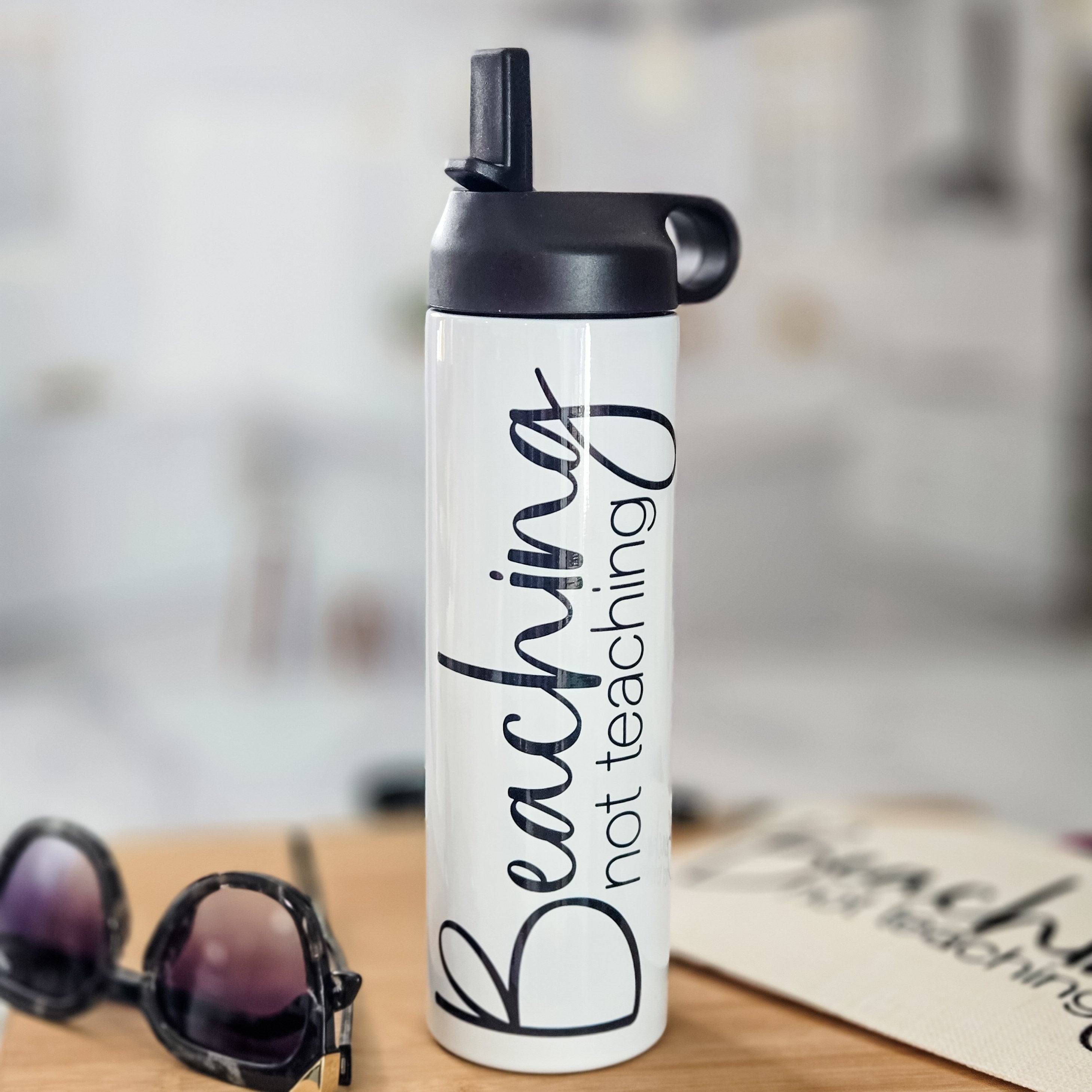 Beaching Not Teaching Water Bottle for Teacher