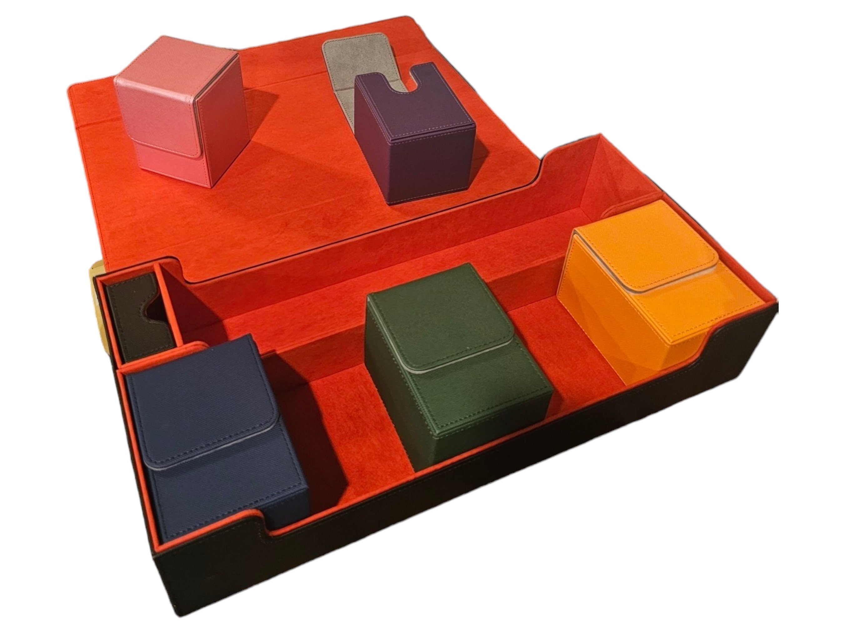 Ultimate Deck Chest – 5-Slot Card Storage Box with Playmat Compartment