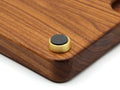 Premium Brass Cutting Board Feet - Set of 4, Includes Non-Slip Pads, and Phillips Screws. 1" Diameter Brass Hardware. 100% Made in the USA