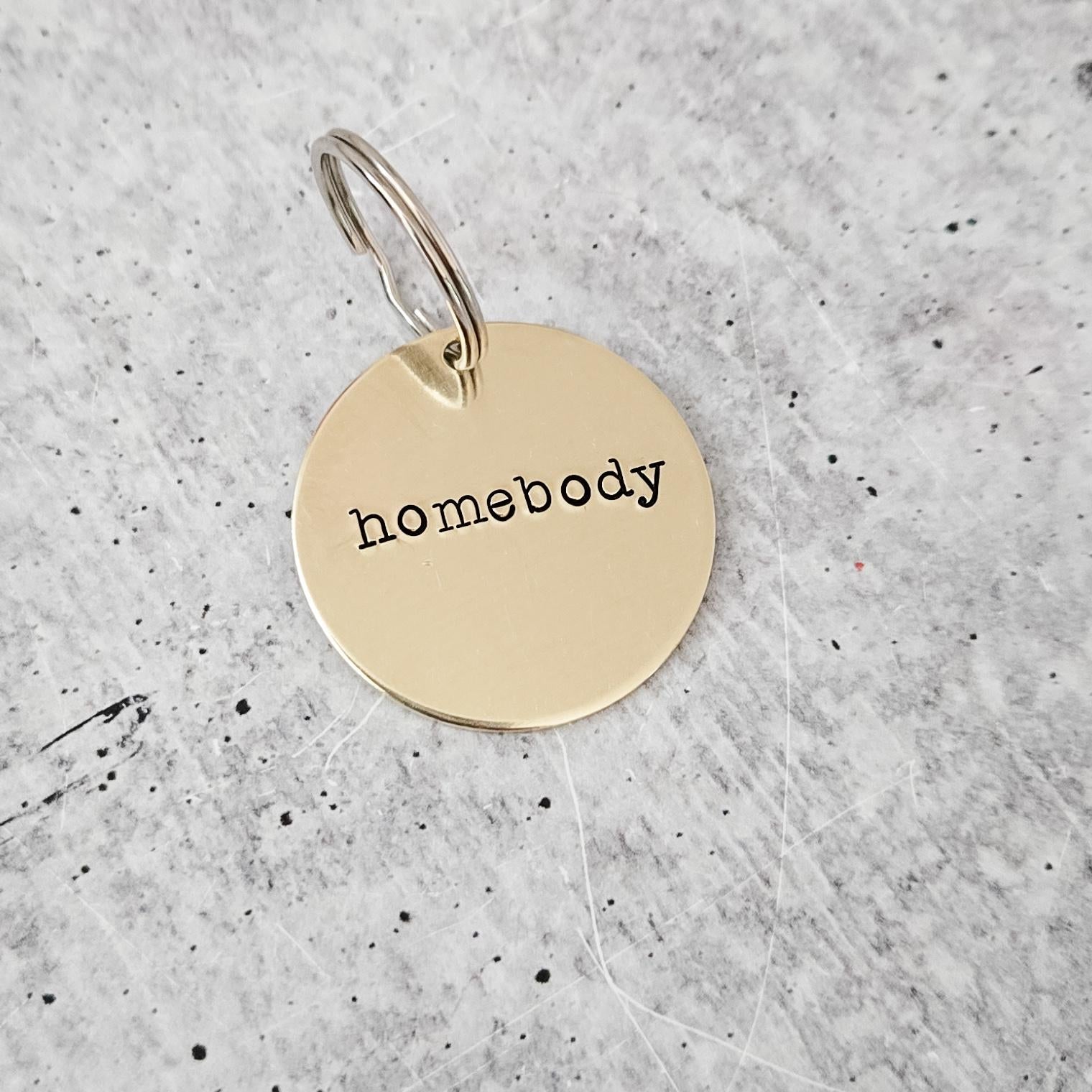 HOMEBODY Brass Keychain