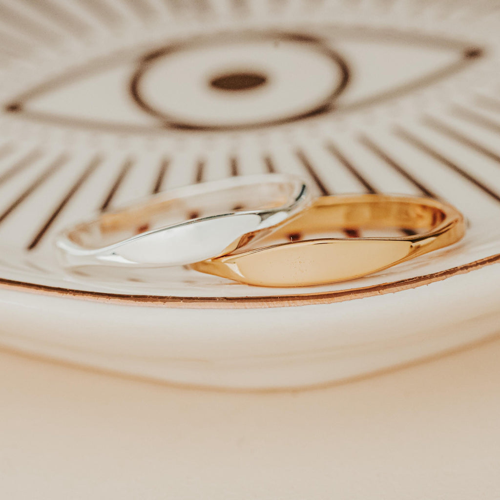 Dainty Gold or Silver Birth Year Ring