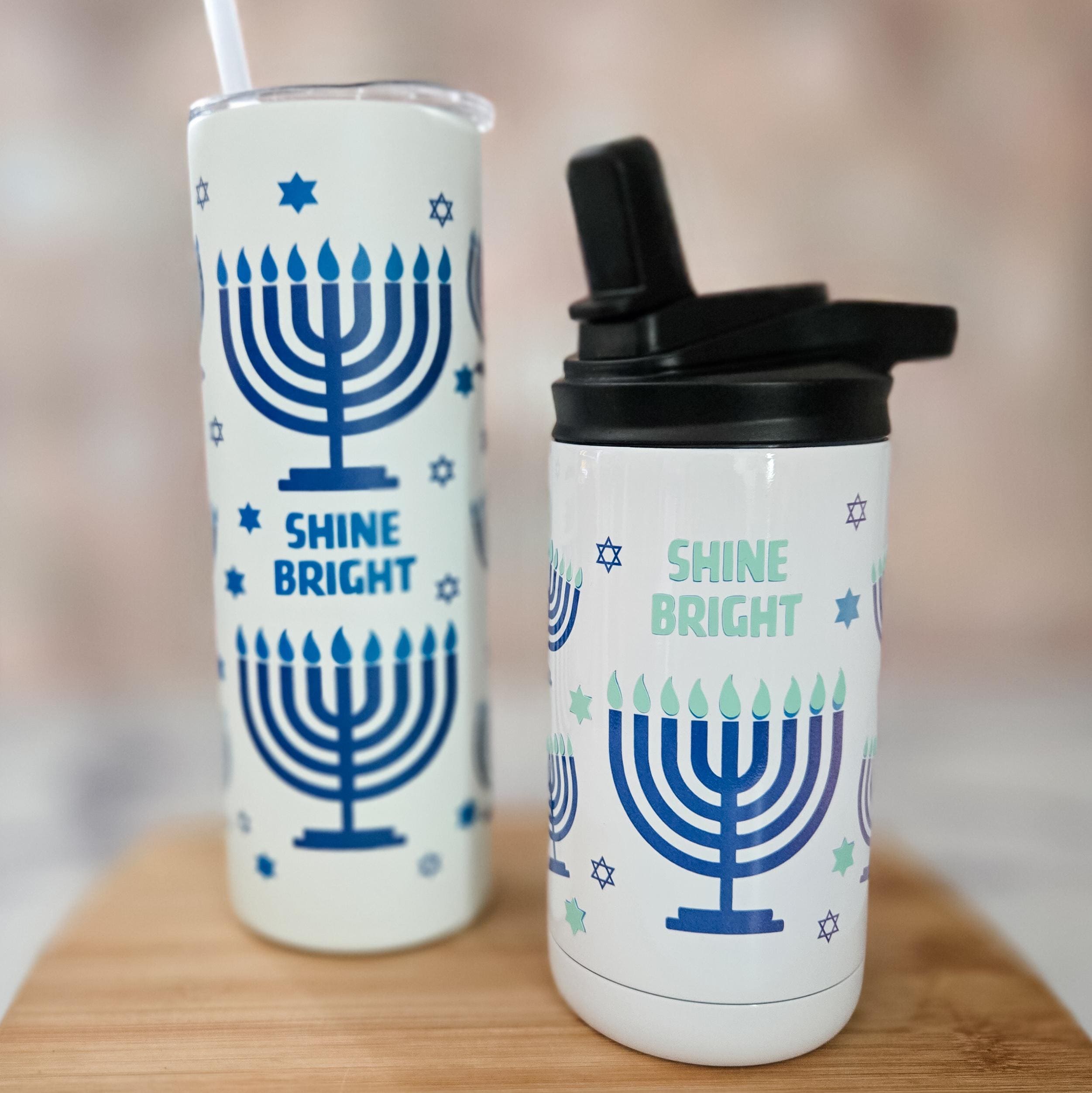 Kids Shine Bright Menorah Glow-in-the-Dark Sippy Cup