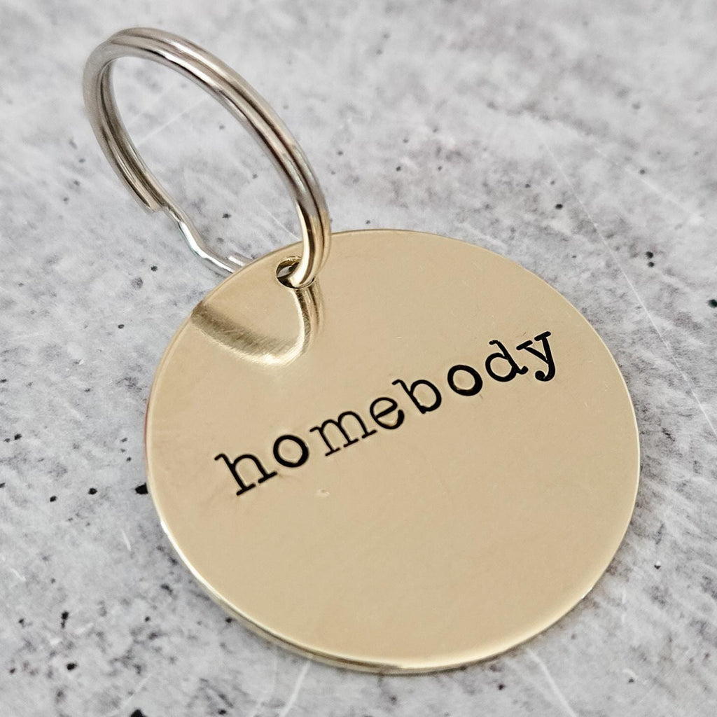 HOMEBODY Brass Keychain