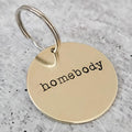 HOMEBODY Brass Keychain