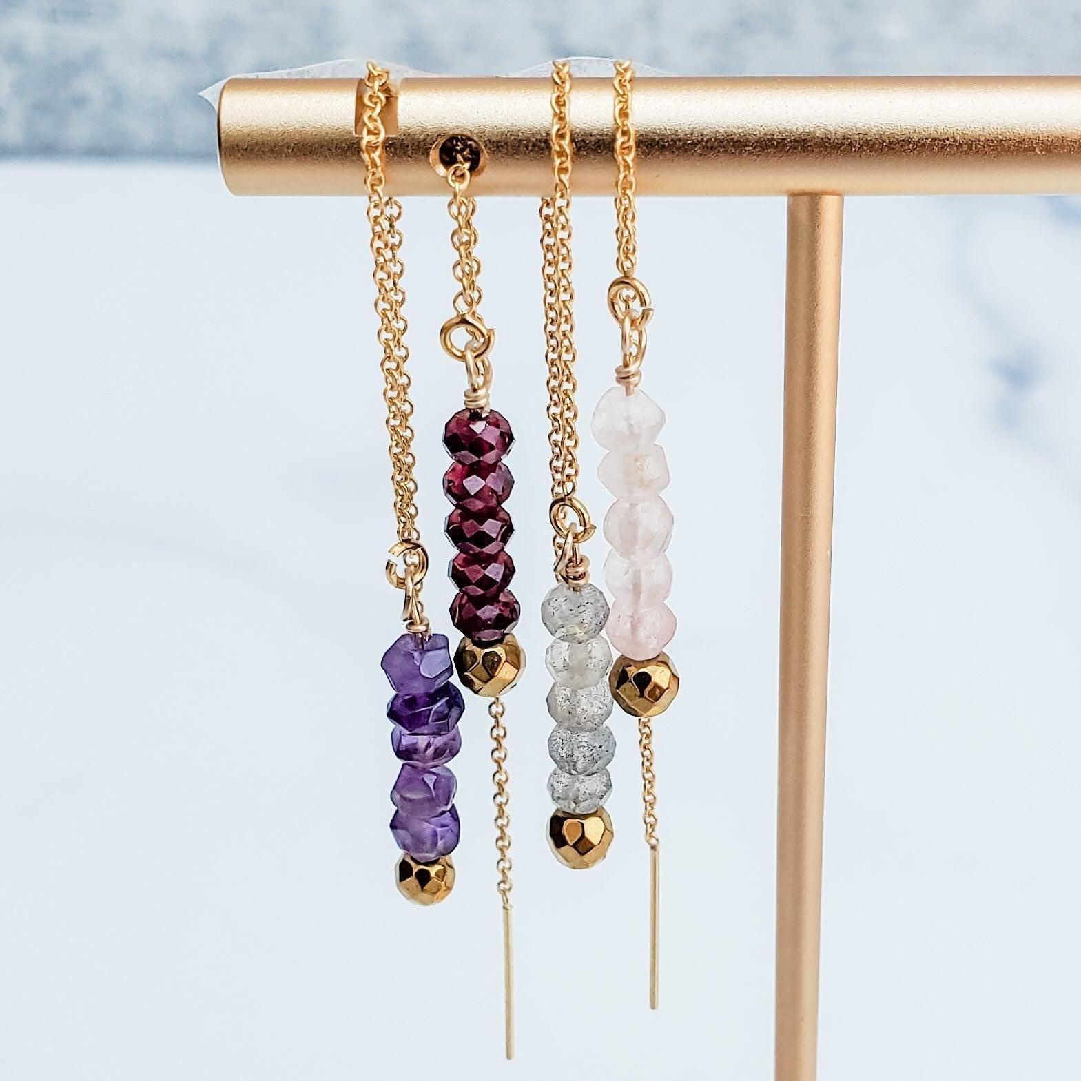 Crystal Threader Earrings
