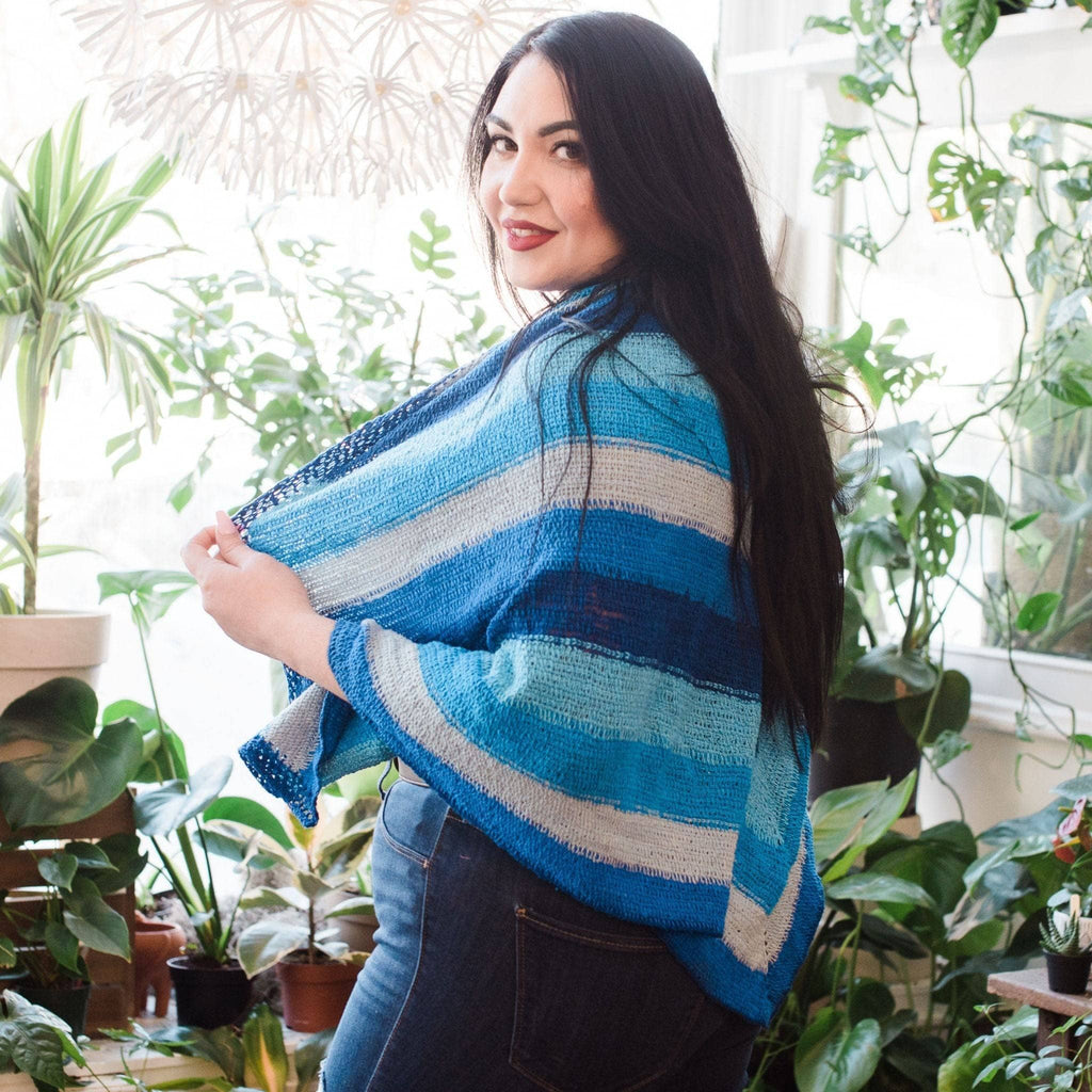 I'm Feeling Plucky Tunisian Crochet Shawl Pattern - DIY Scarf