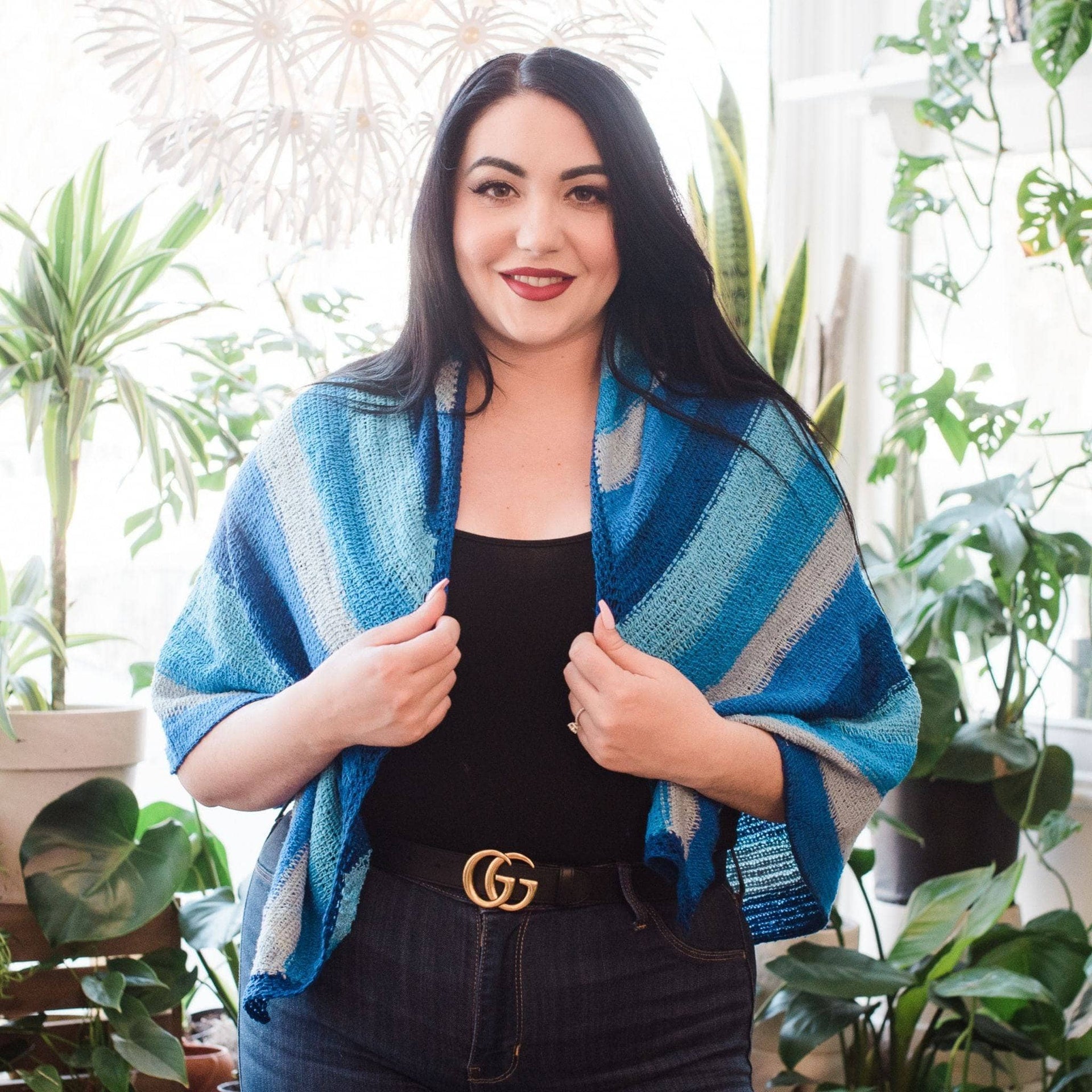 I'm Feeling Plucky Tunisian Crochet Shawl Pattern - DIY Scarf
