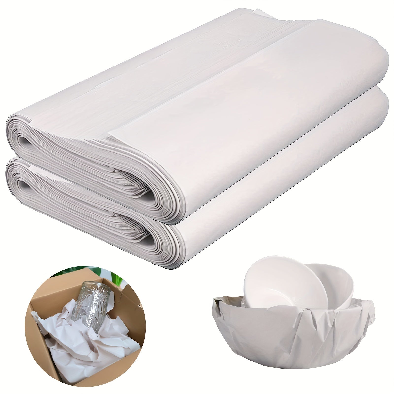 200-Piece Heavy-Duty Packing Paper - 27x15 Inch Moving Supplies