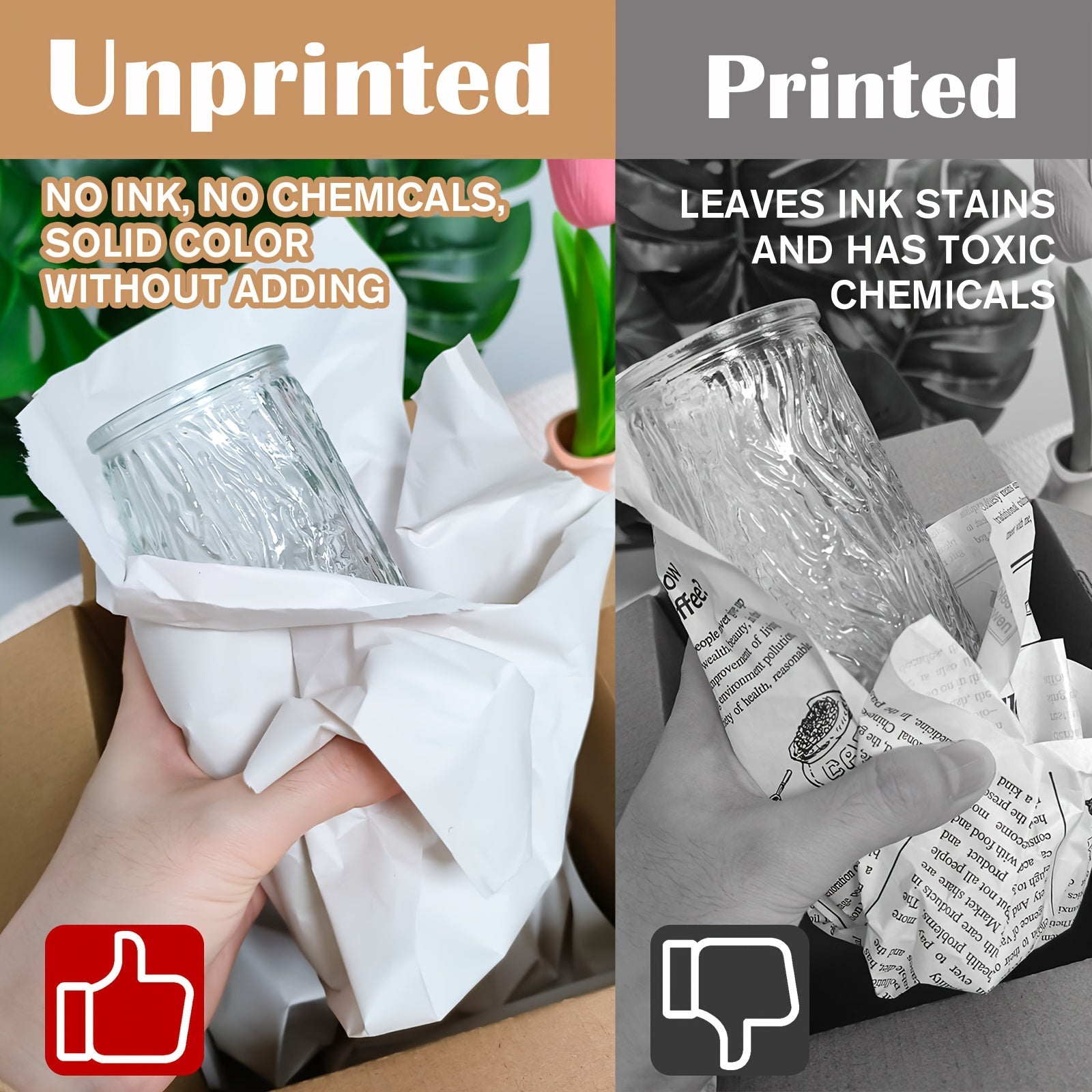 200-Piece Heavy-Duty Packing Paper - 27x15 Inch Moving Supplies