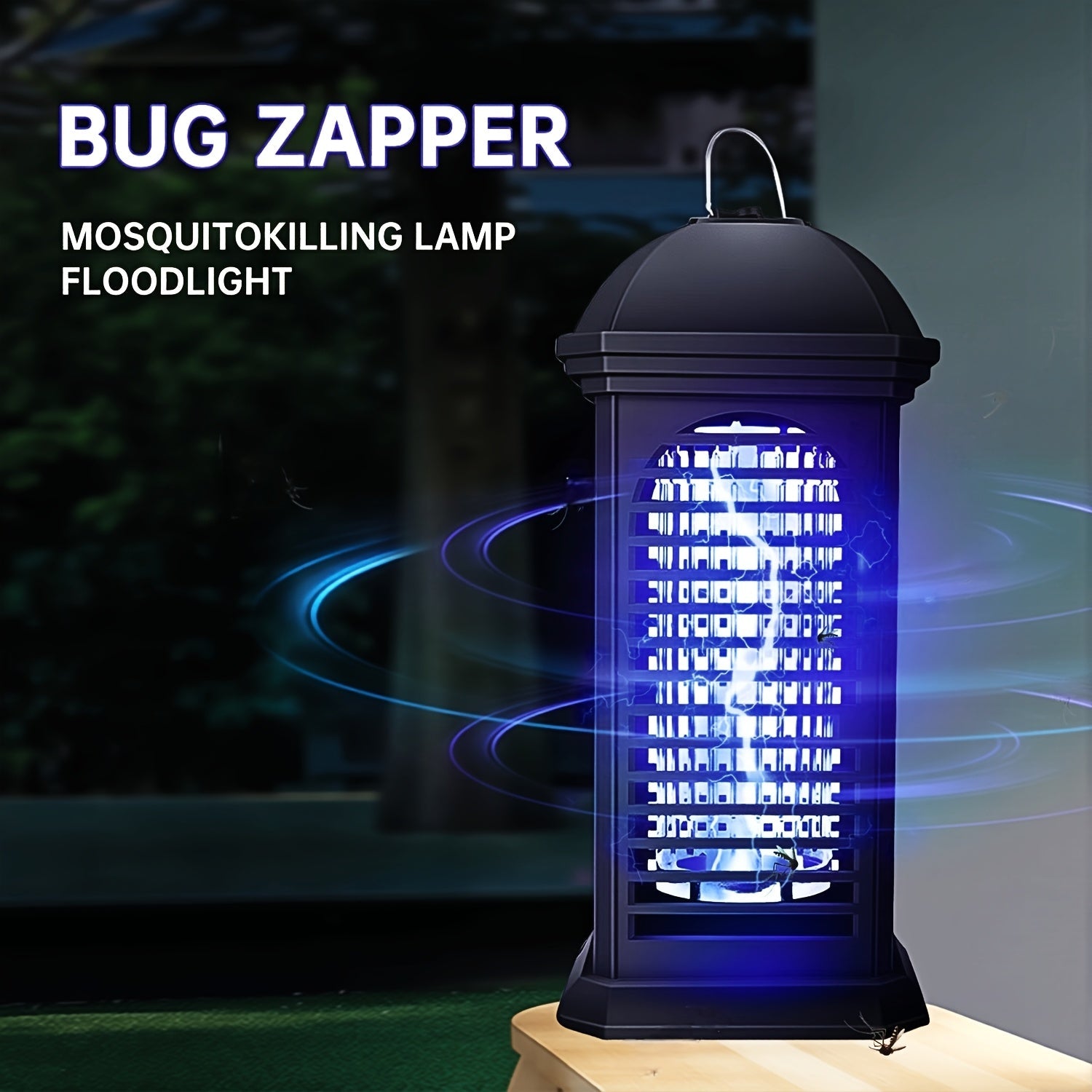 Portable Electric Bug Zapper - Indoor Outdoor Mosquito Fly Trap
