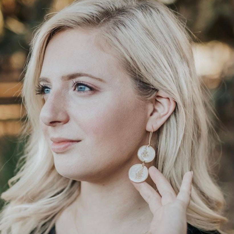 Midas Boho Babe Gold Fern Earrings