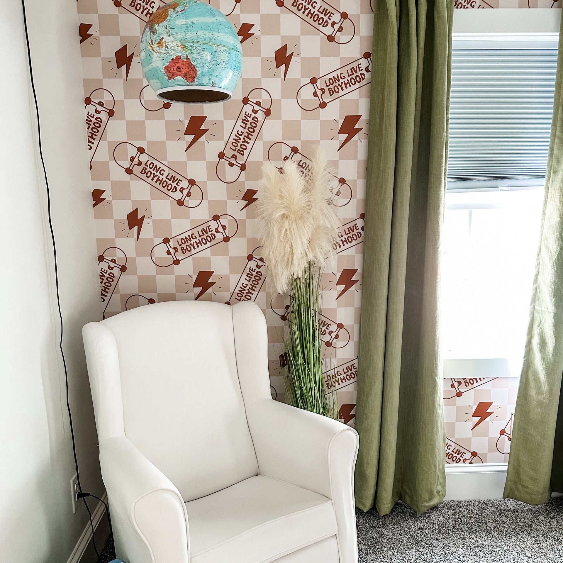Jax beige and brown geometric wallpaper