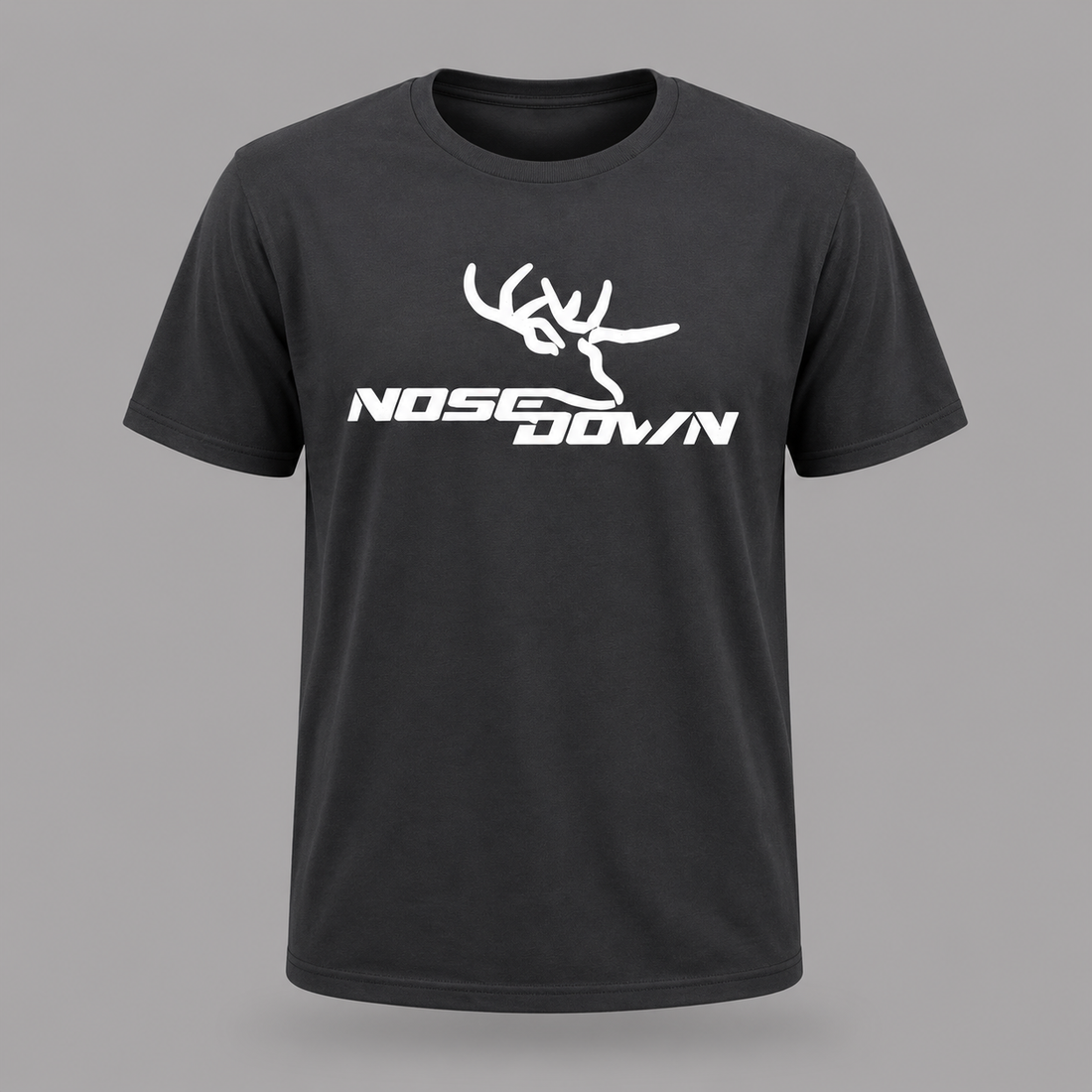 Nose Down Scents Graphic Logo T-Shirt: Sporty Cotton Crewneck