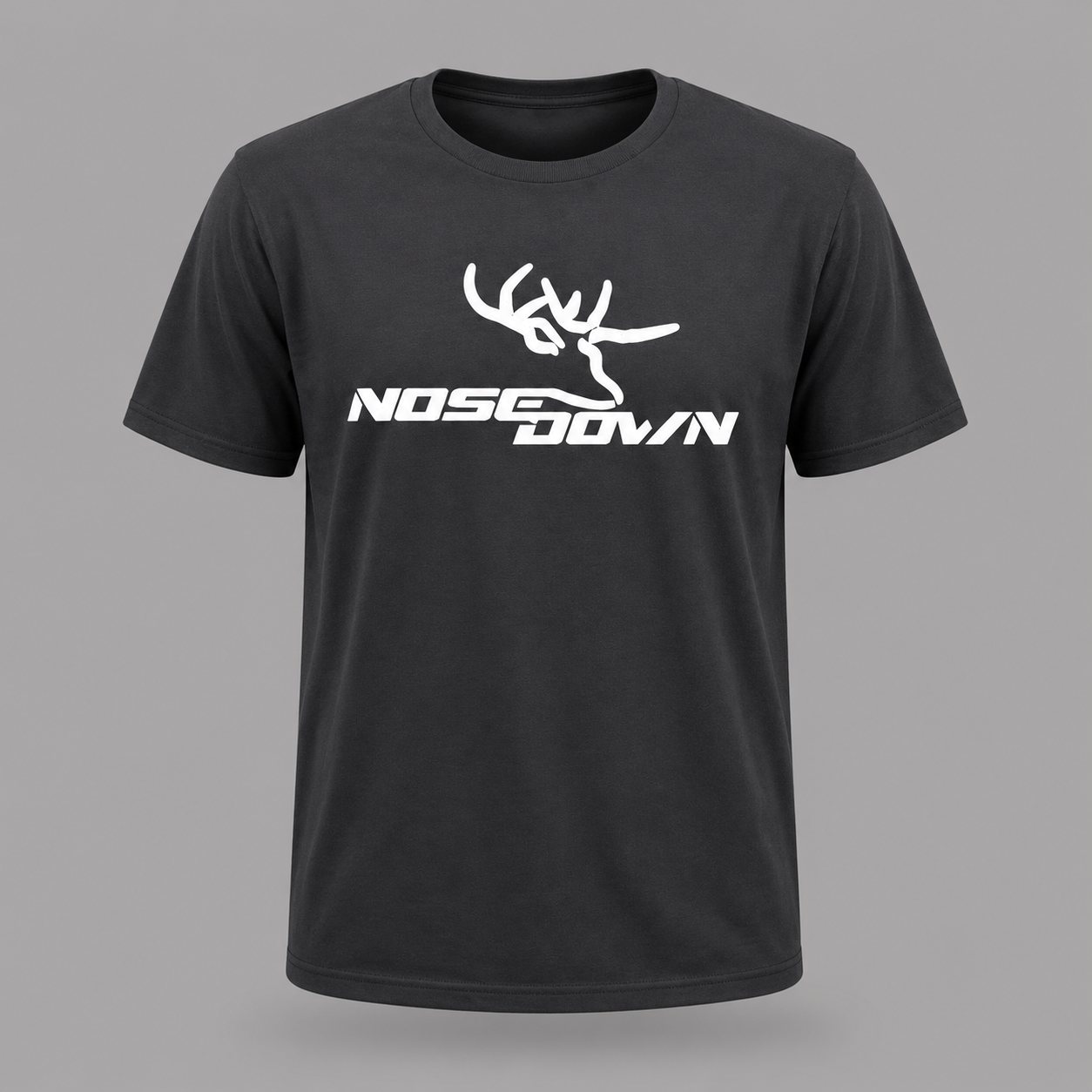 Nose Down Scents Graphic Logo T-Shirt: Sporty Cotton Crewneck