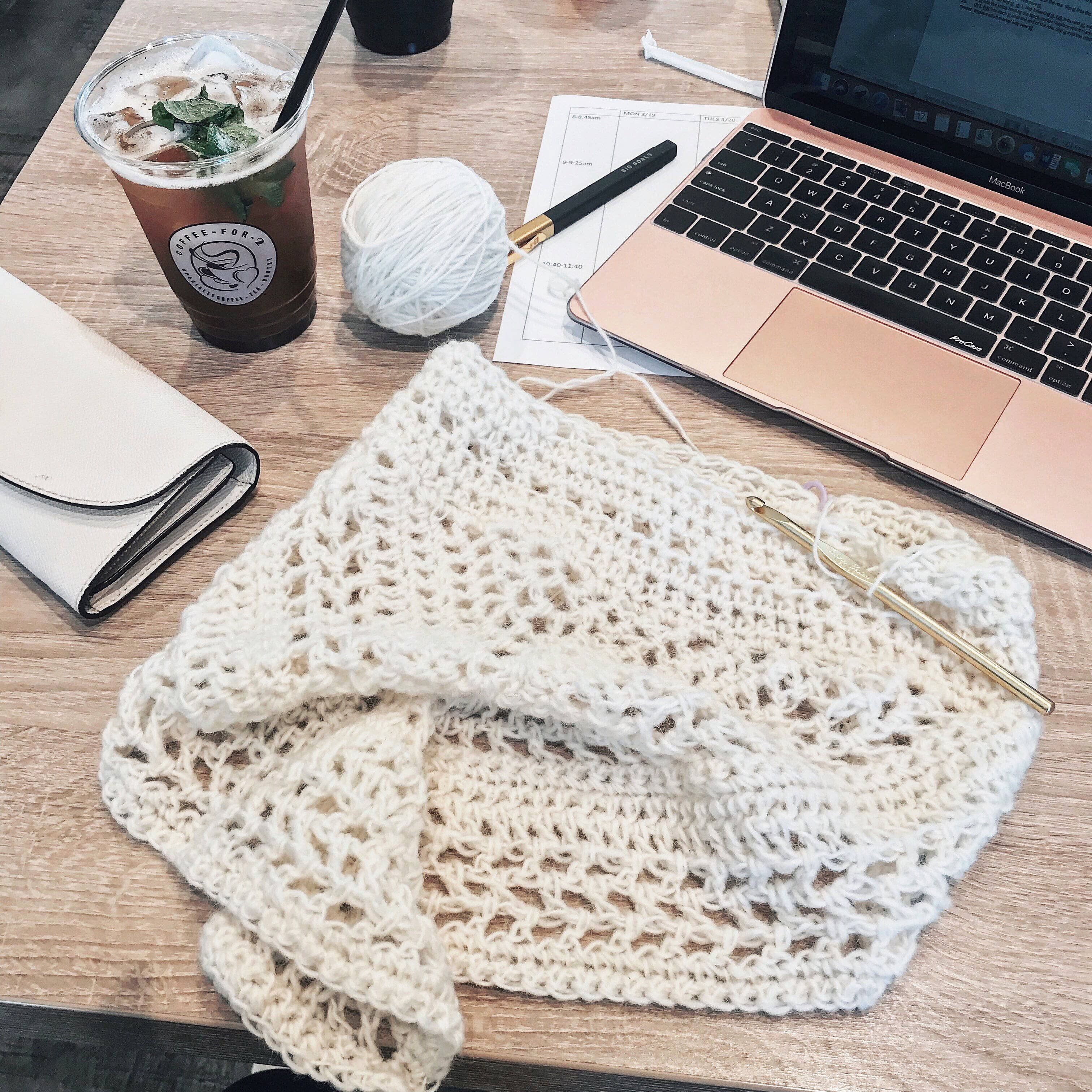 Calla Cowl Bandana Crochet Kit – Lightweight Triangle Scarf DIY