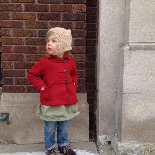 Merino Wool Baby Hood Kit - Vintage Minimalist Knit Accessory
