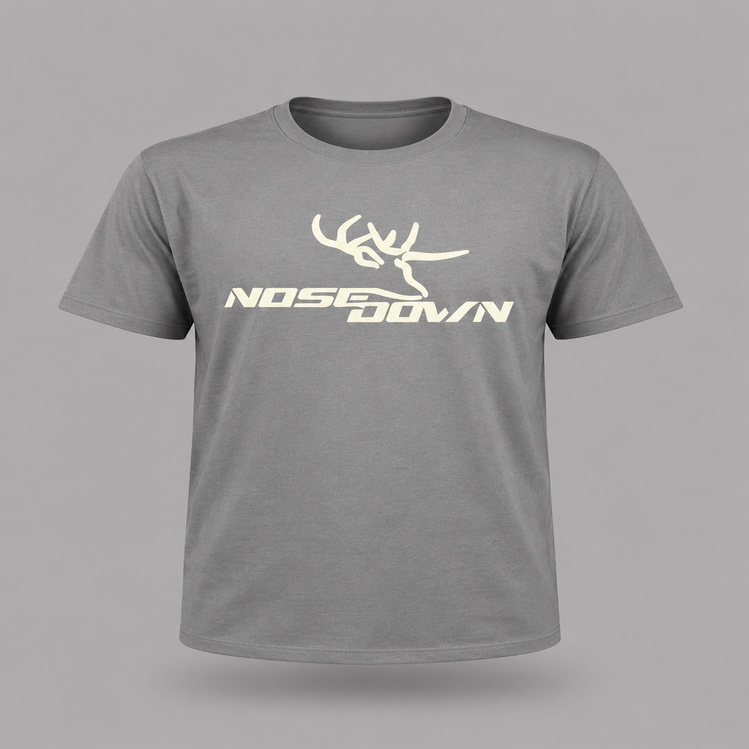 Nose Down Scents Graphic Logo T-Shirt: Sporty Cotton Crewneck
