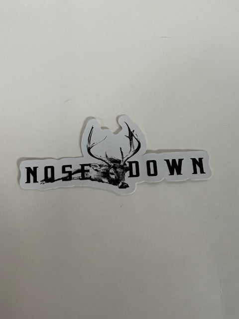 Nose Down Decals High Contrast Outdoor Graphic Stickers