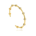Pave Two Tone Studded Cuff