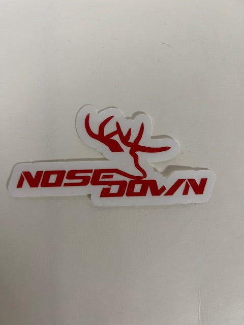 Nose Down Decals High Contrast Outdoor Graphic Stickers