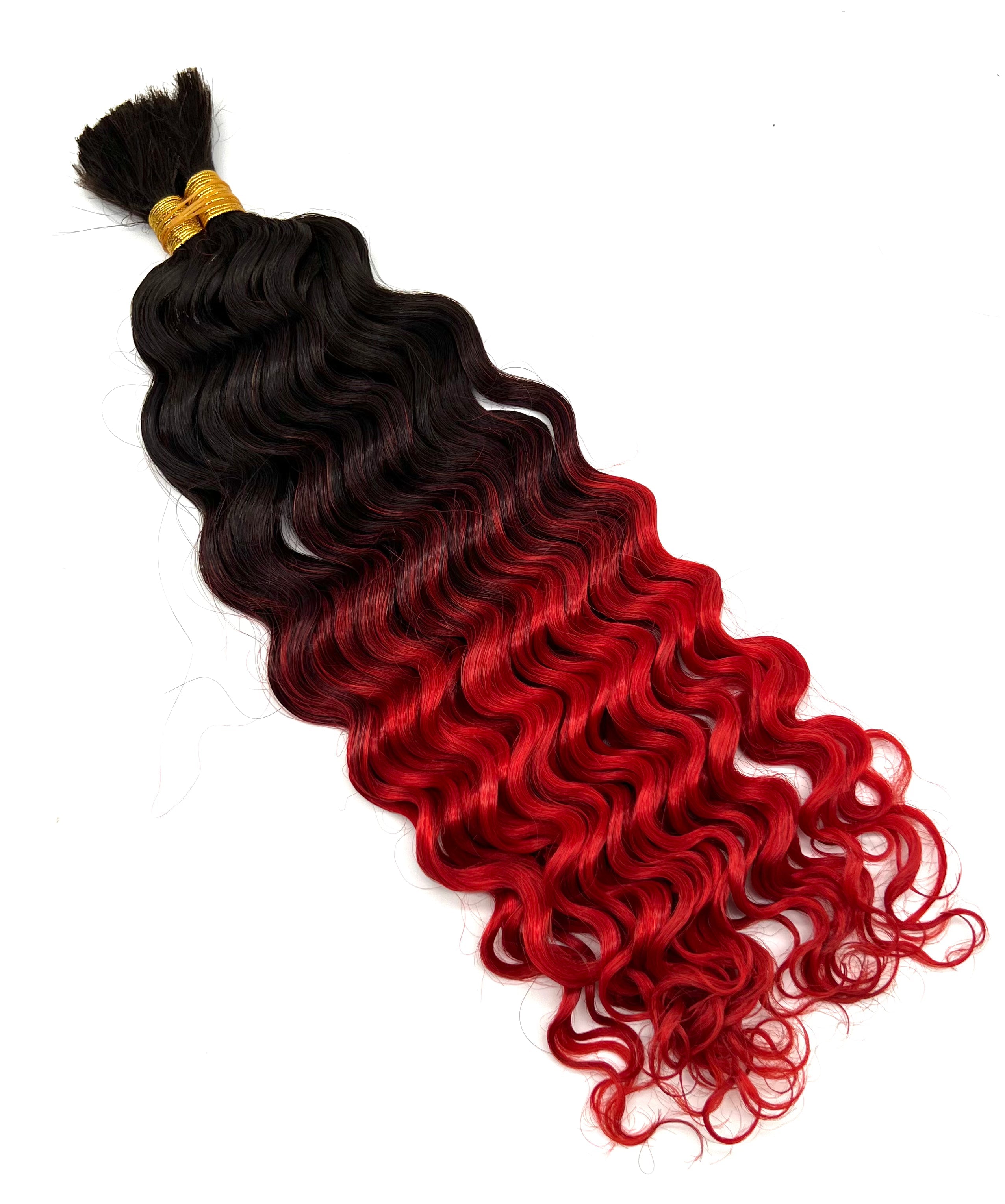 18-Inch Deep Bulk Human Hair Extensions for Natural Styling