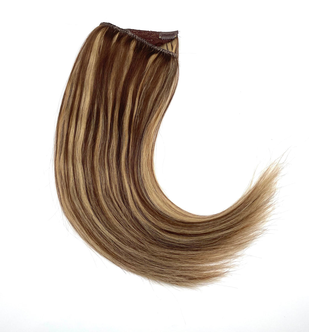 18" Silky Straight Halo Hair Extension with Clip