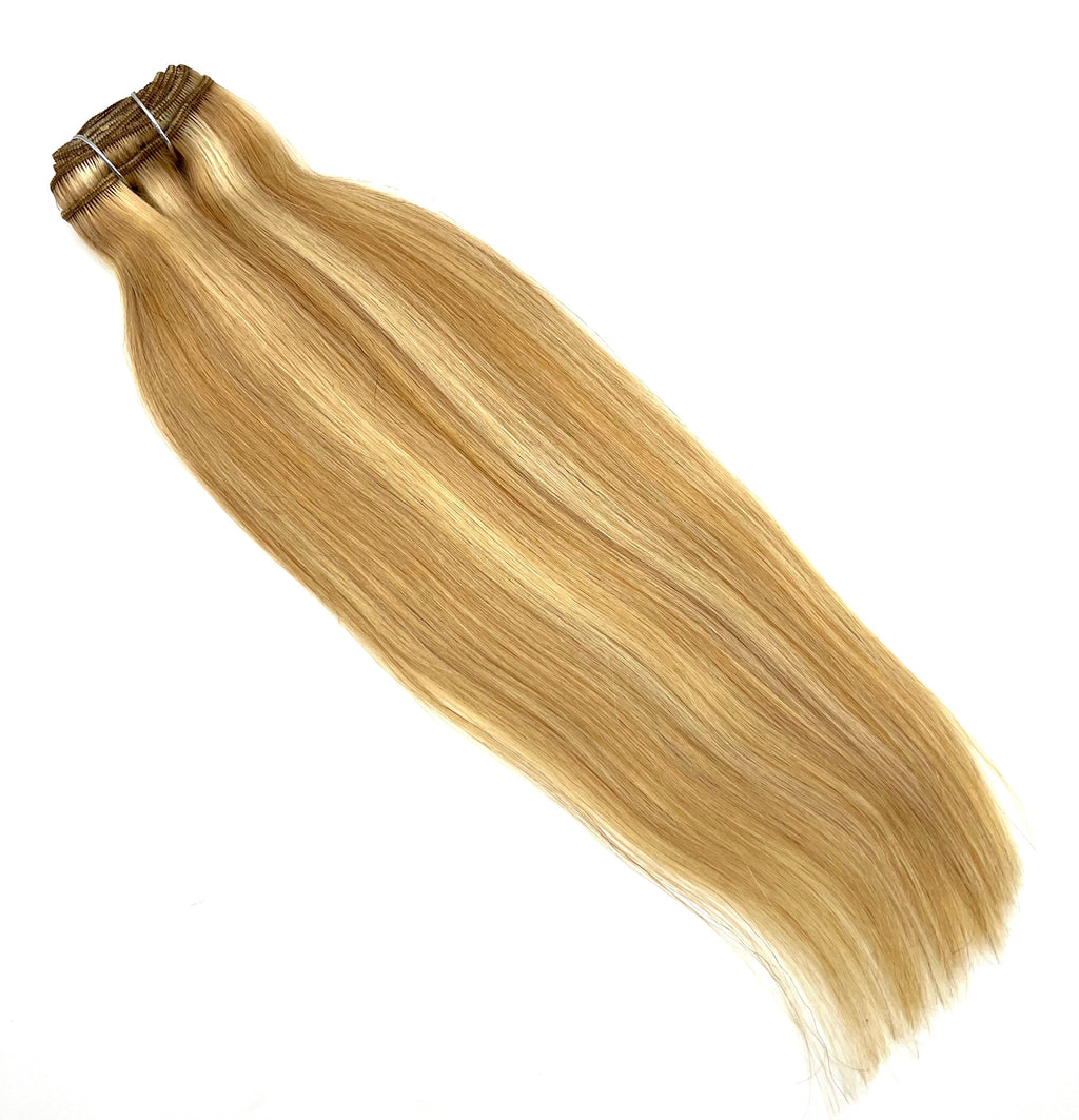 Silky Straight Clip-In Human Hair Extensions 18 inch 140g Set