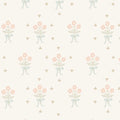 Clementine Floral Removable Wallpaper in White, Pink, Sage Green
