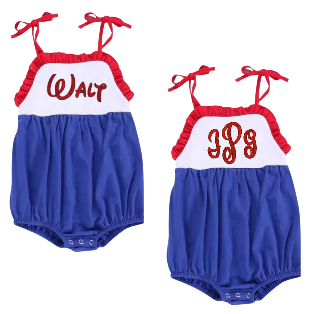 Red, White and Blue Sunsuit