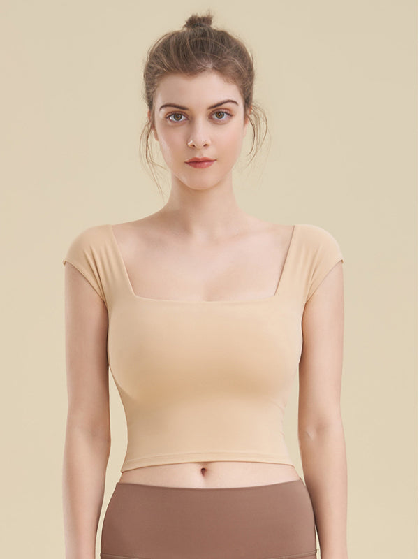 Women's Square Neck Athletic Tank Top for Yoga and Fitness - Image 3