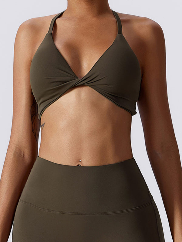 Women's Knotted Suspenders Sports Tight Vest