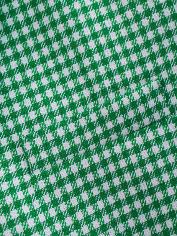 Women's Double-Breasted Plaid Blazer Cotton Blend Jacket - Image 8