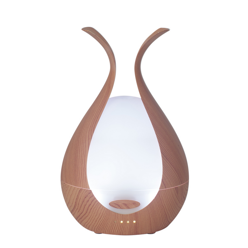 Wood Grain Ultrasonic Essential Oil Diffuser with LED Light - Image 9