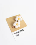 White Daisy Clips