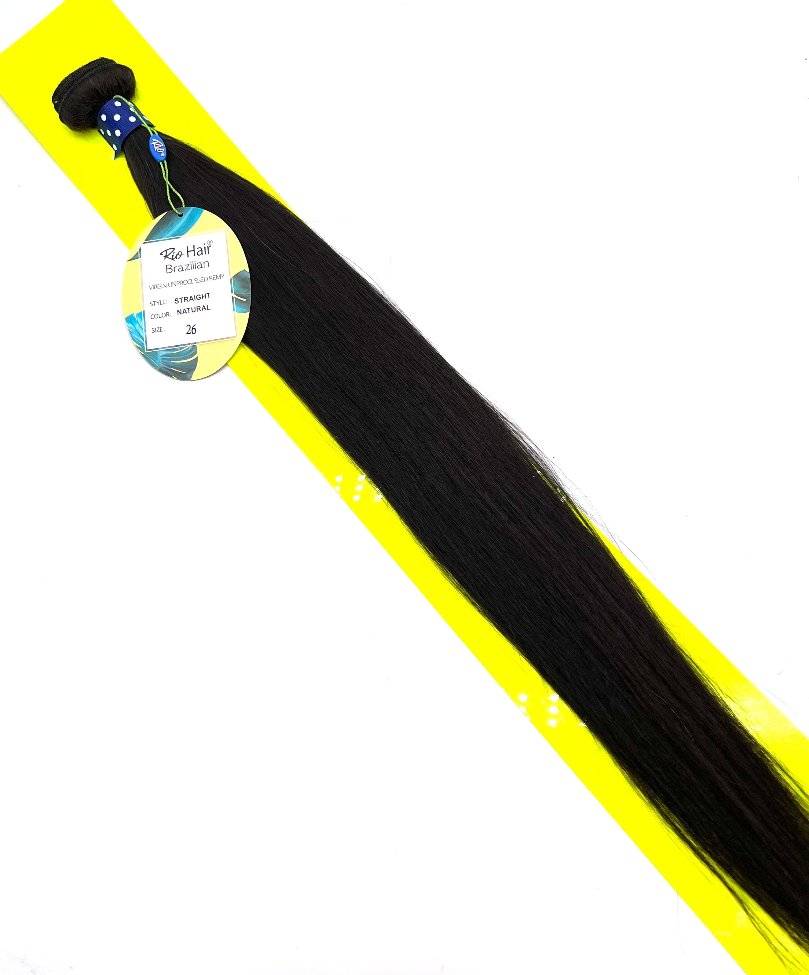 Straight Virgin Remy Human Hair Bundles - Natural Black Tone
