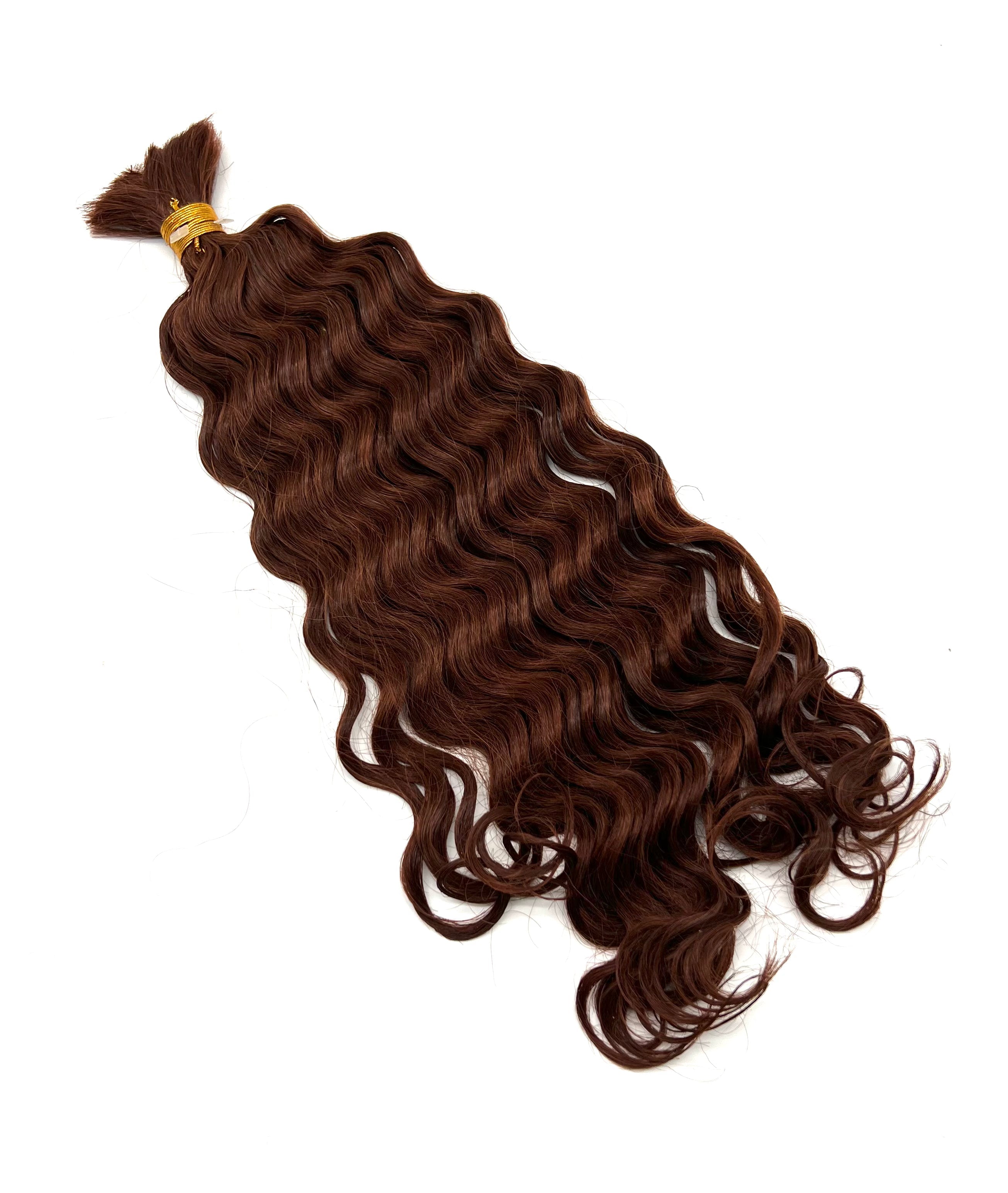 18-Inch Deep Bulk Human Hair Extensions for Natural Styling