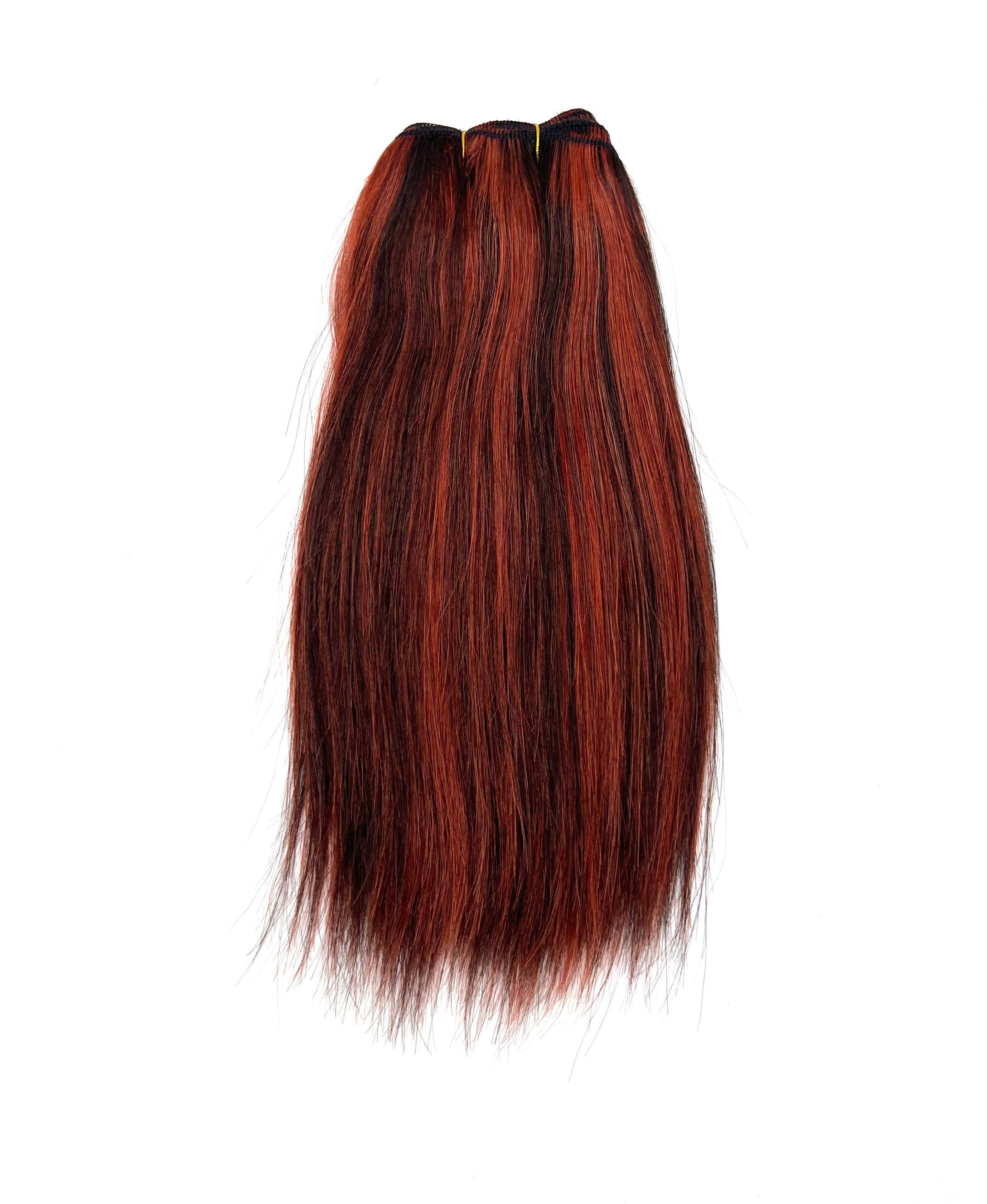 Silky Straight Human Hair Weave Extensions 10 Inch