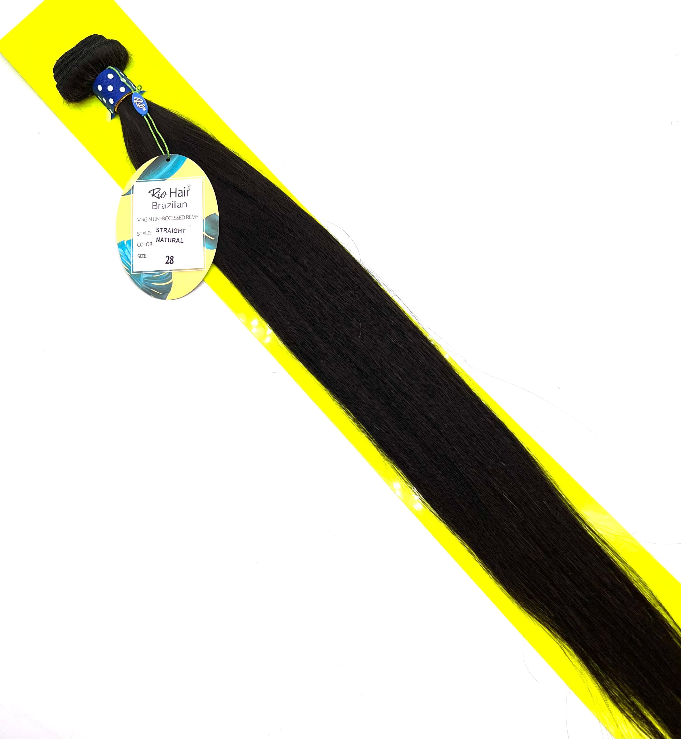 Straight Virgin Remy Human Hair Bundles - Natural Black Tone